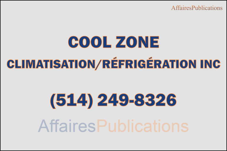 COOL ZONE CLIMATISATION/RÉFRIGÉRATION