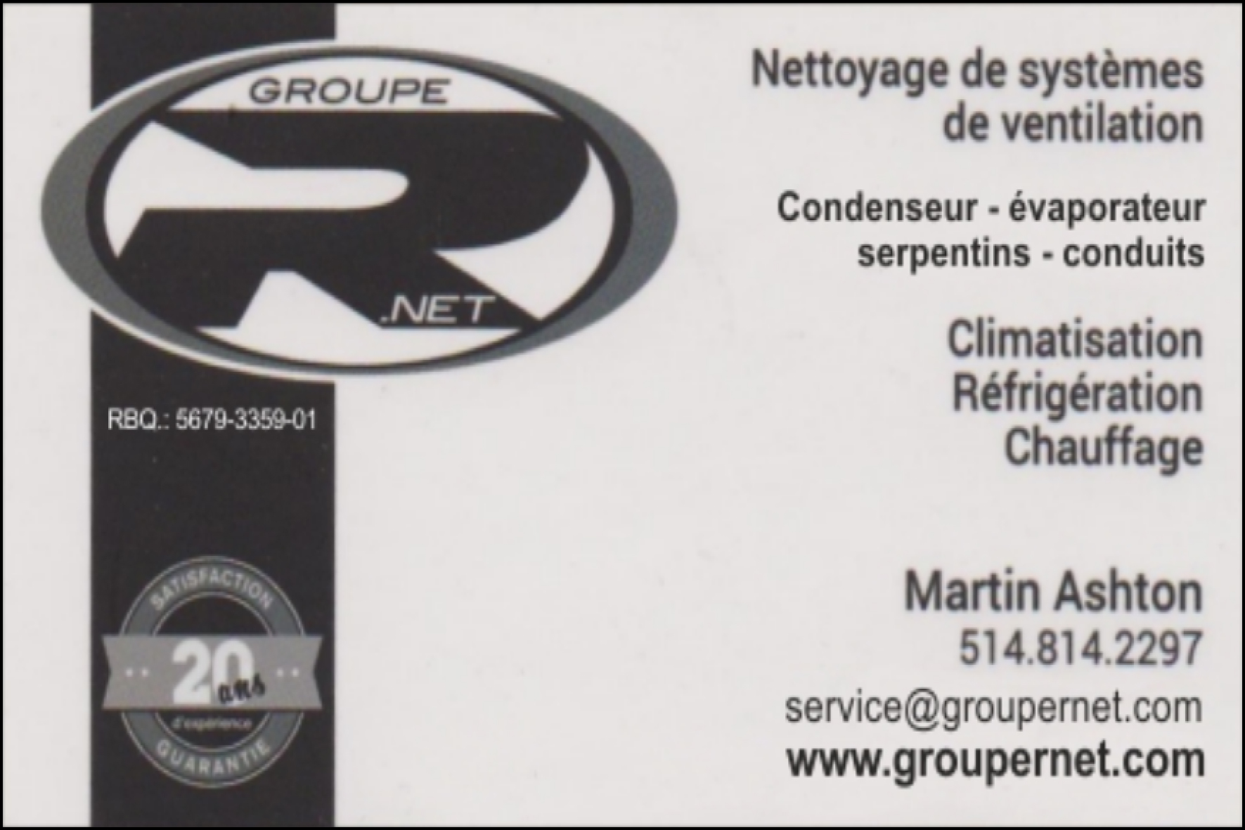 GROUPE R NET  9291-6287 QUÉBEC INC
