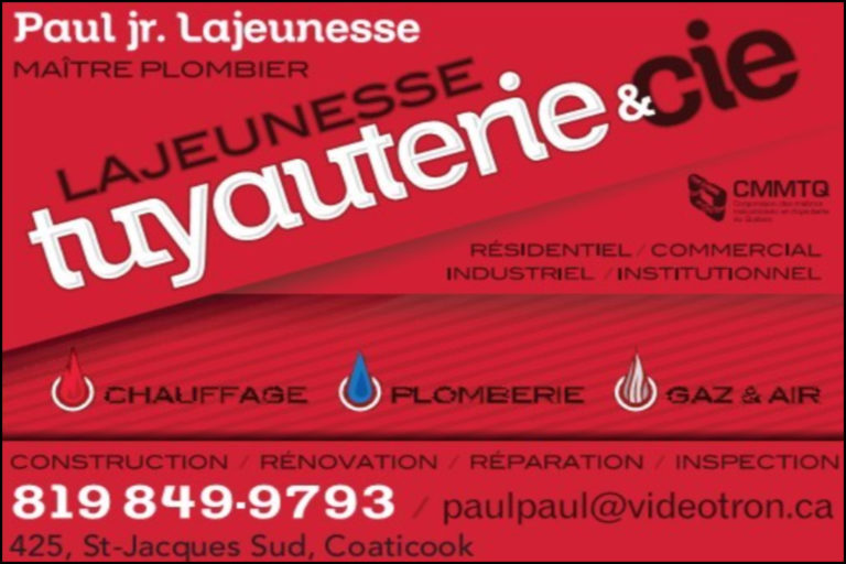 LAJEUNESSE TUYAUTERIE & CIE INC