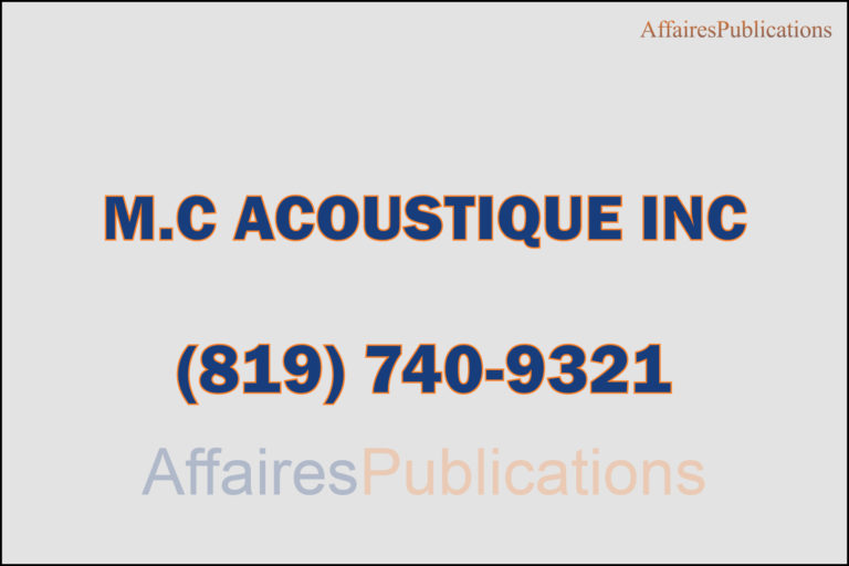 M.C ACOUSTIQUE INC