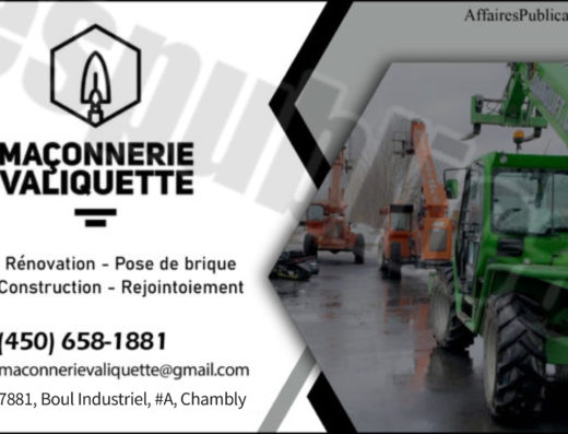 MAÇONNERIE VALIQUETTE 9337-8651 QUÉBEC INC