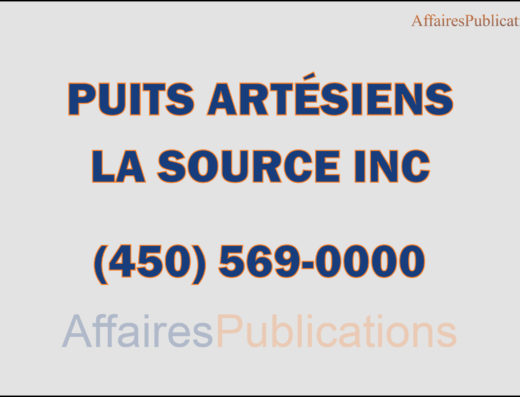 PUITS ARTÉSIENS LA SOURCE INC