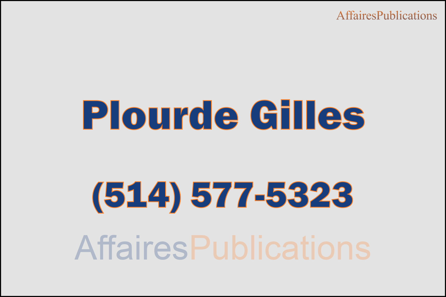 PLOURDE GILLES