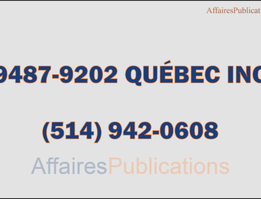 9487-9202 QUÉBEC INC