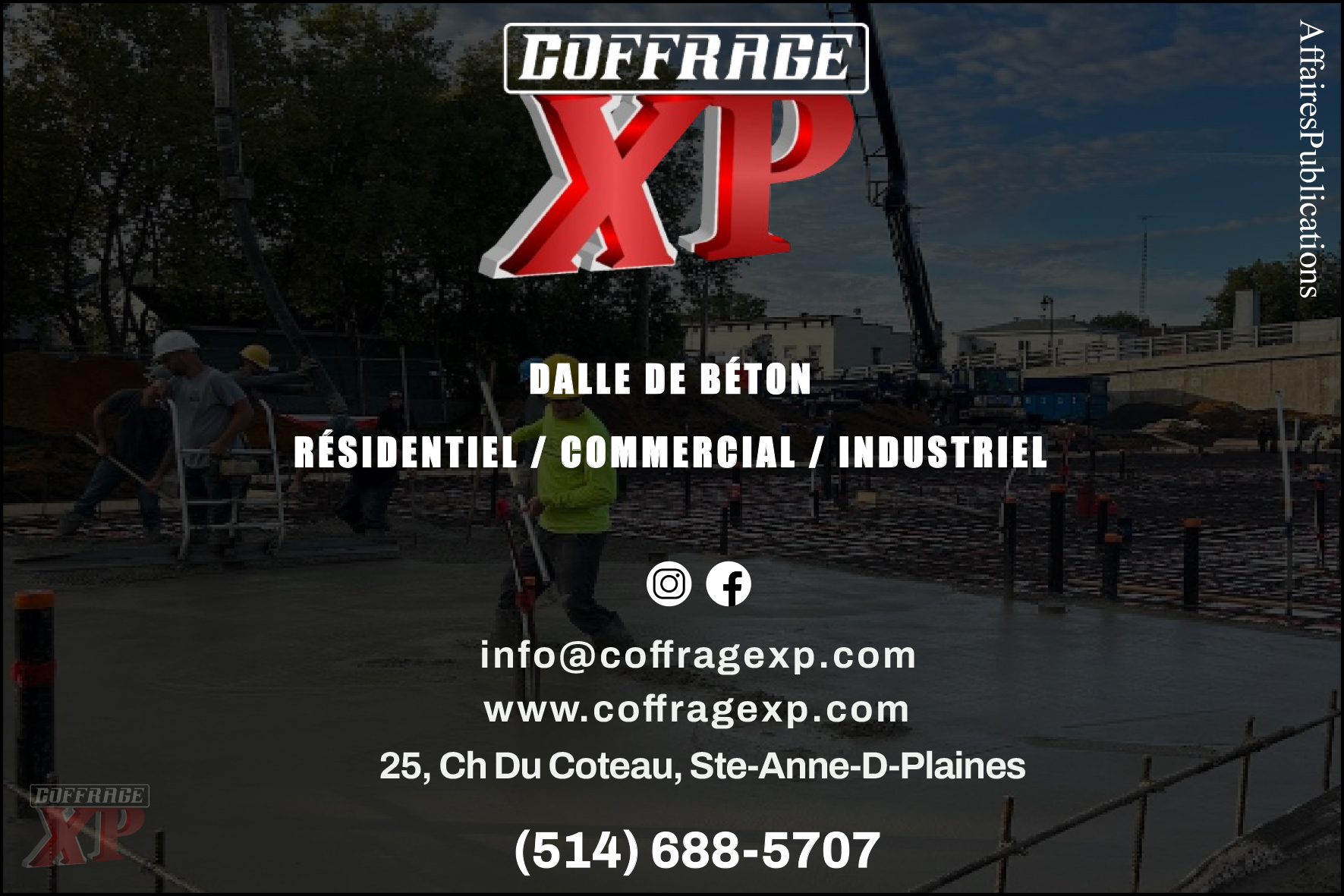 COFFRAGE XP  9217-7658 QUÉBEC INC