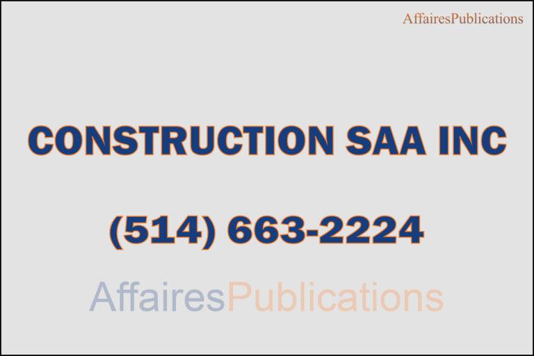CONSTRUCTION SAA INC