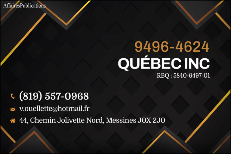 9496-4624 QUÉBEC INC