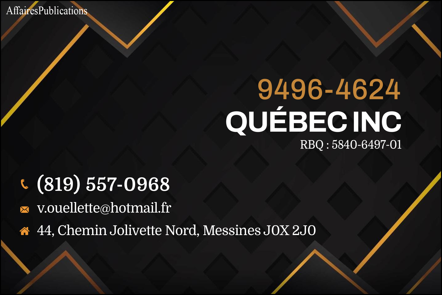 9496-4624 QUÉBEC INC