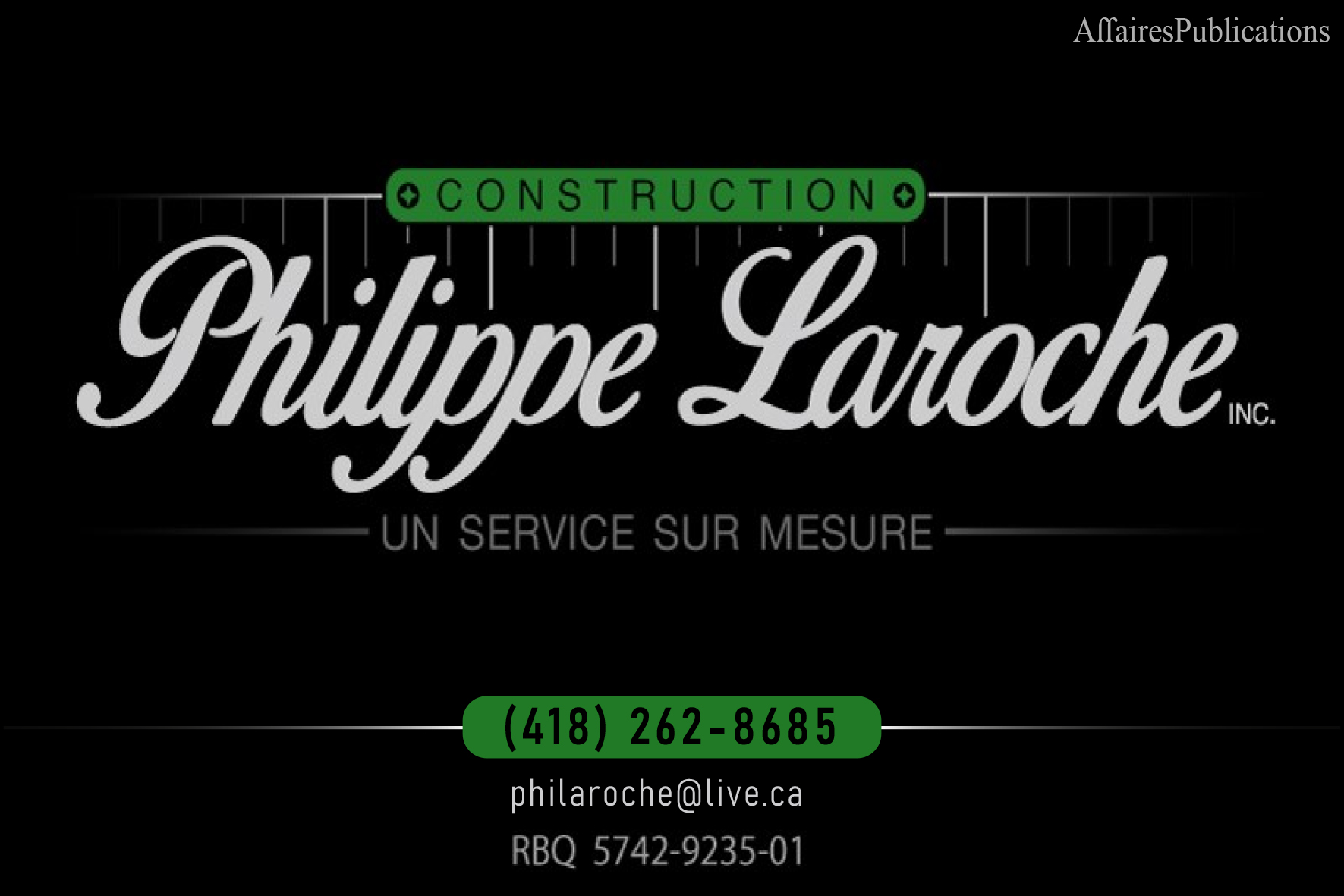 CONSTRUCTION PHILIPPELAROCHE INC