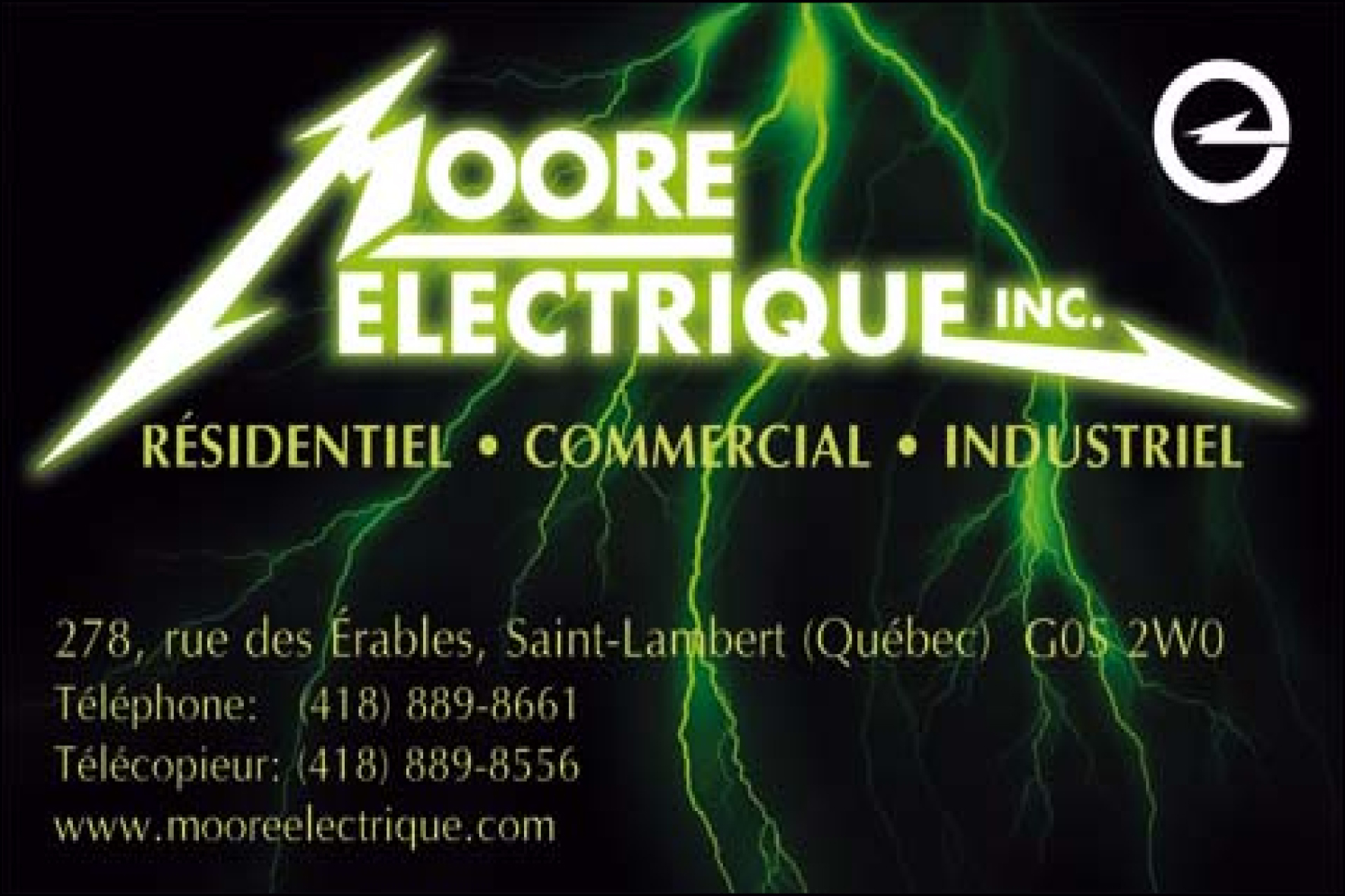 MOORE ÉLECTRIQUE INC