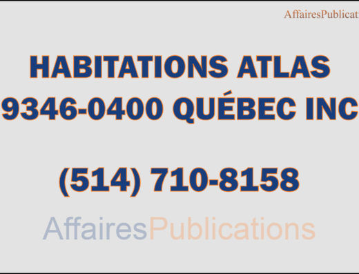 HABITATIONS ATLAS <br/> 9346-0400 QUÉBEC INC