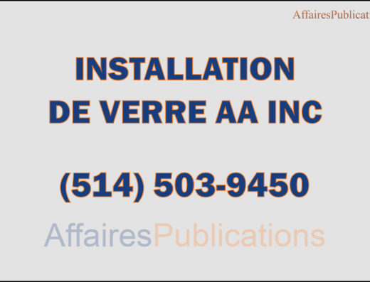 INSTALLATION DE VERRE AA INC