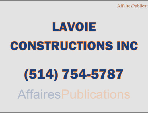 LAVOIE CONSTRUCTIONS INC