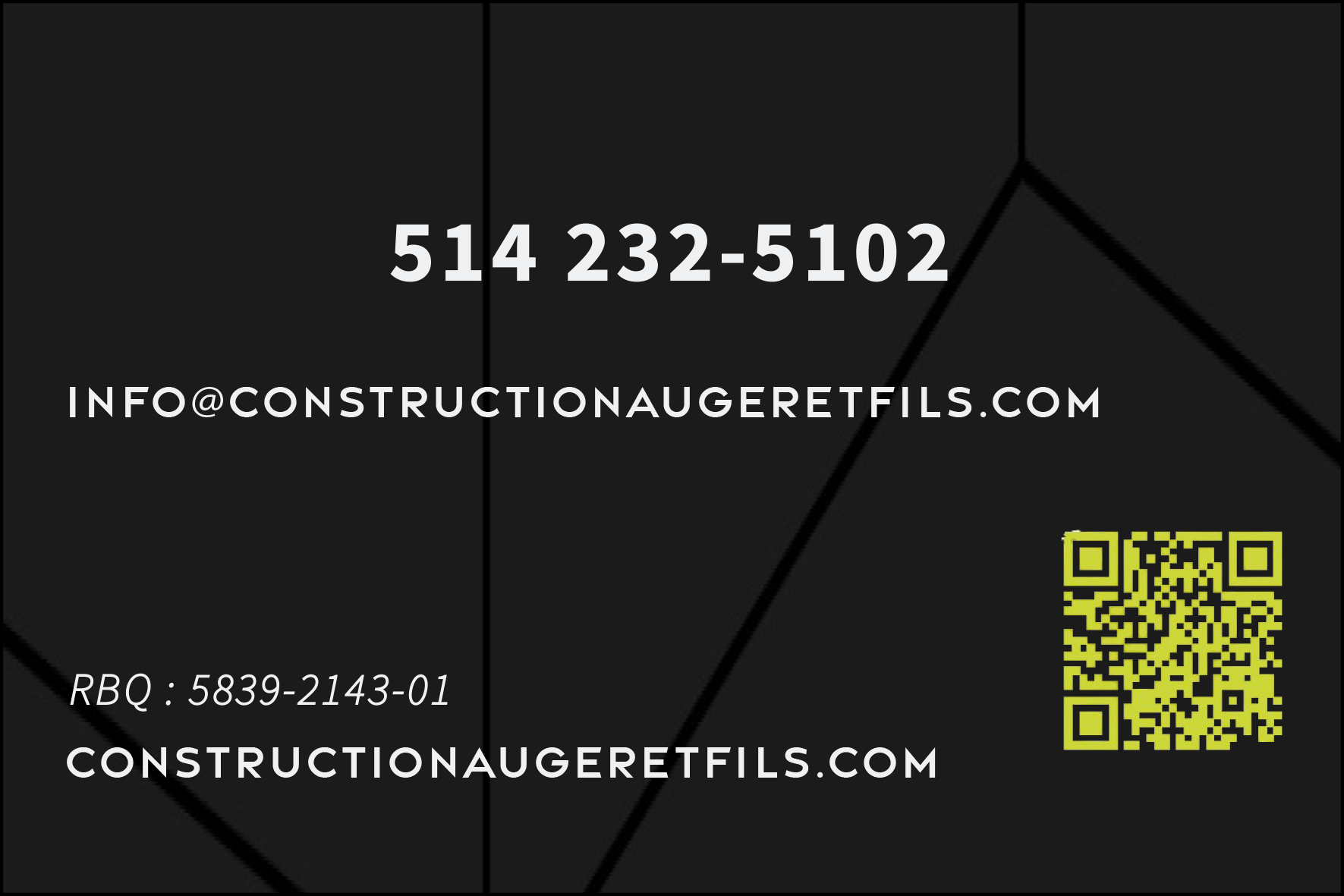 LES CONSTRUCTIONS AUGER & FILS
