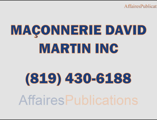 MAÇONNERIE DAVID MARTIN INC