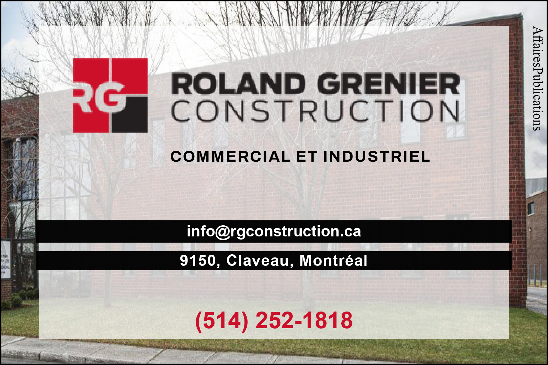 ROLAND GRENIERCONSTRUCTION LTÉE
