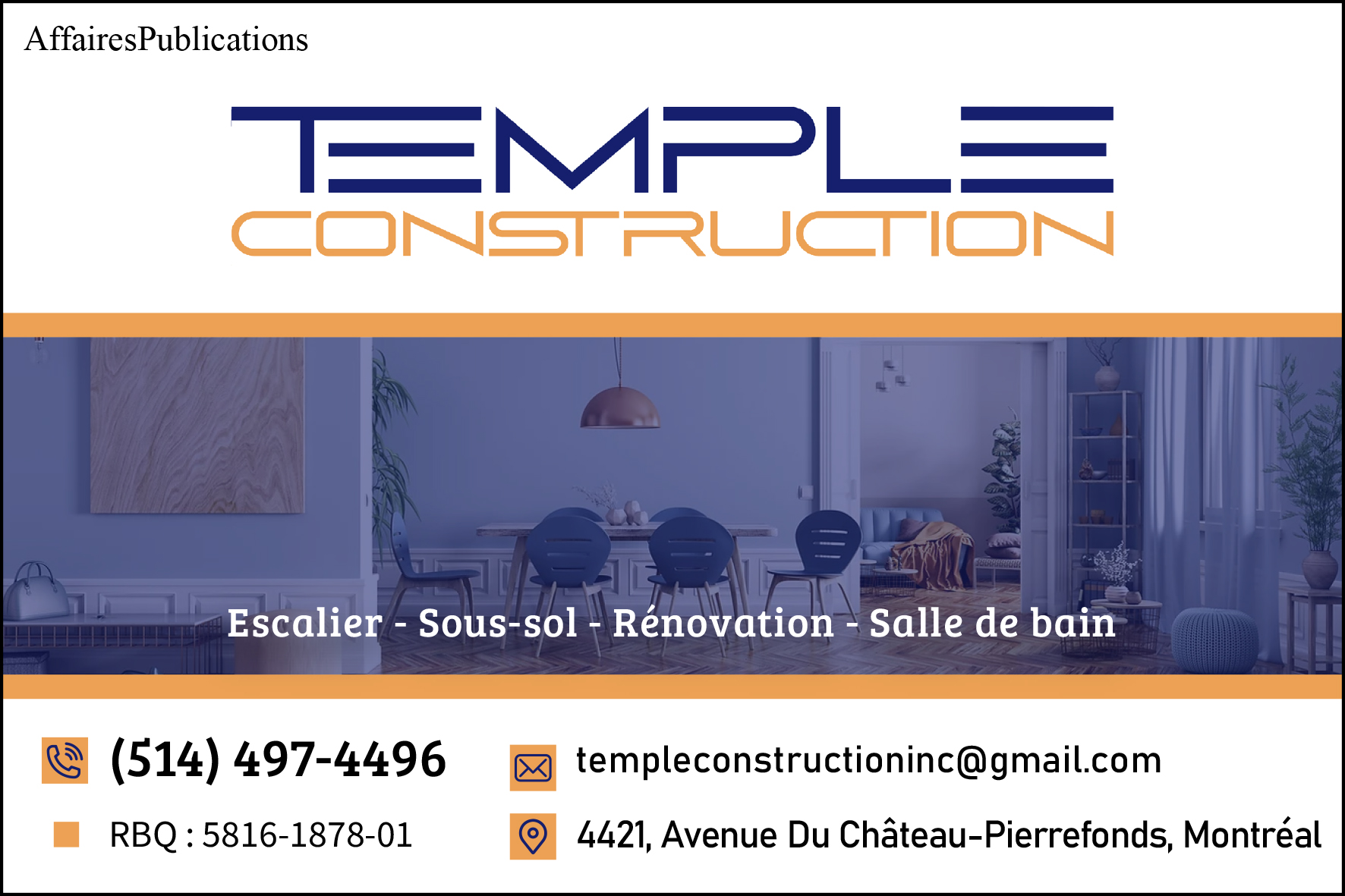 TEMPLE CONSTRUCTION INC