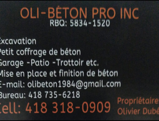 OLI-BÉTON PRO INC