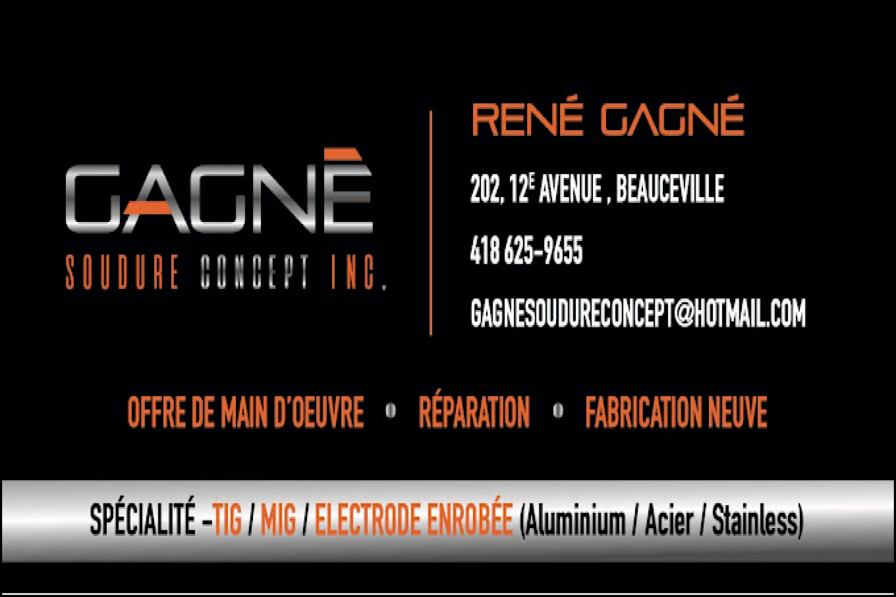 GAGNÉ SOUDURE CONCEPT INC