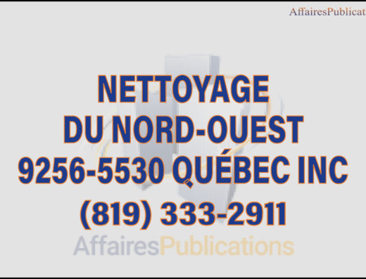 NETTOYAGE DU NORD-OUEST 9256-5530 QUÉBEC INC