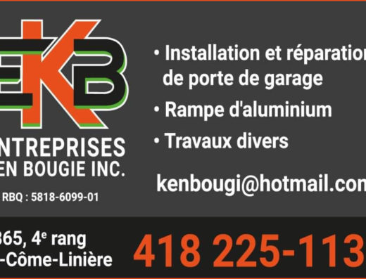ENTREPRISES KEN BOUGIE INC