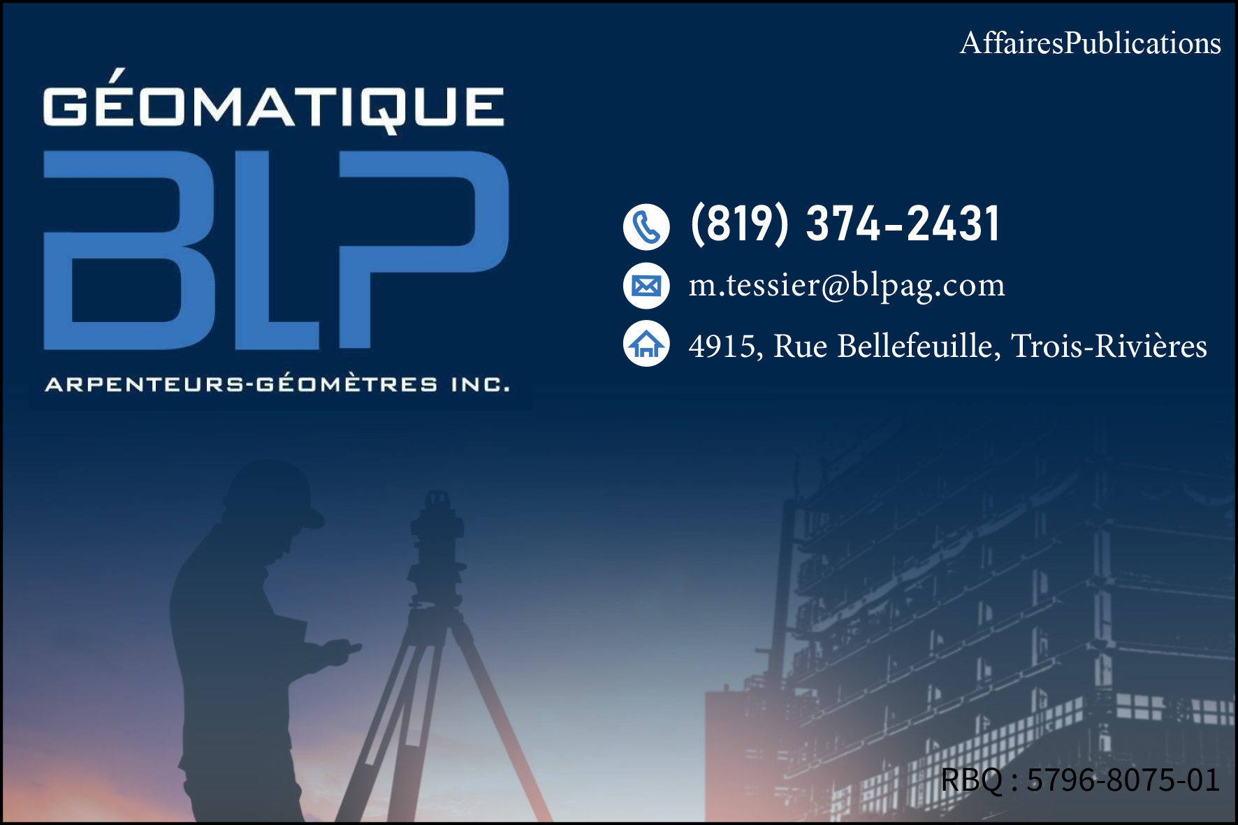GÉOMATIQUE BLP INC