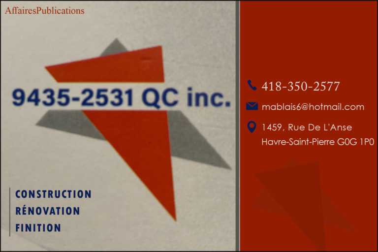 GESTION MBBA 9435-2531 QUÉBEC INC
