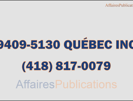 9409-5130 QUÉBEC INC