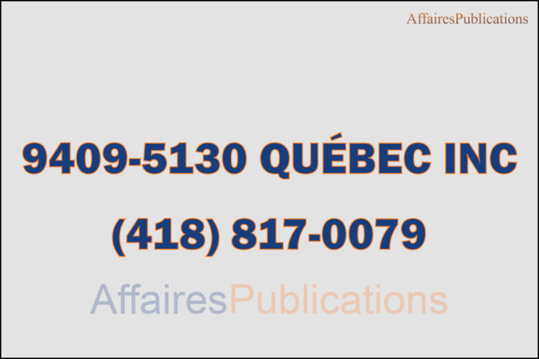9409-5130 QUÉBEC INC