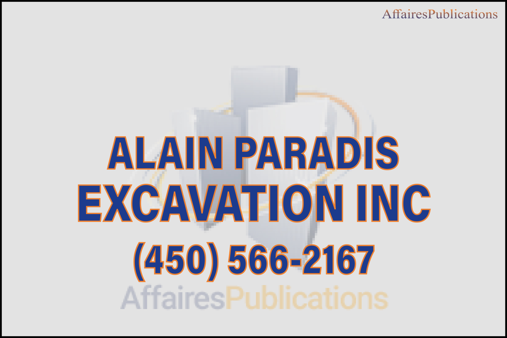 ALAIN PARADIS EXCAVATION INC