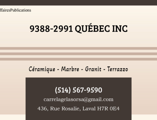 9388-2991 QUÉBEC INC