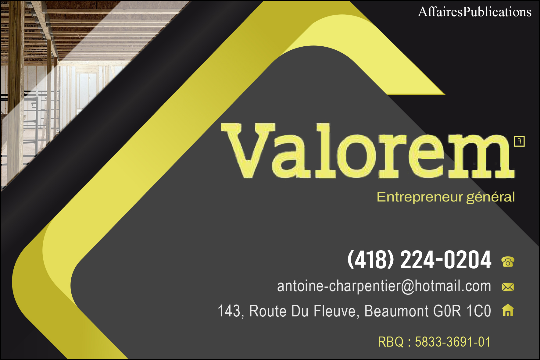 VALOREM CONSTRUCTIONS INC