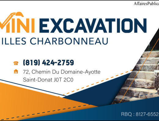 MINI EXCAVATION GILLES CHARBONNEAU