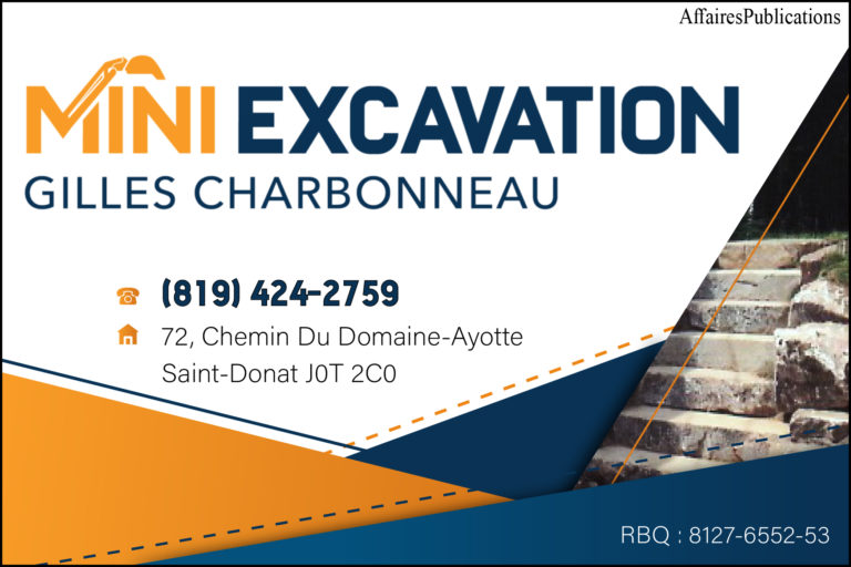 MINI EXCAVATION GILLES CHARBONNEAU