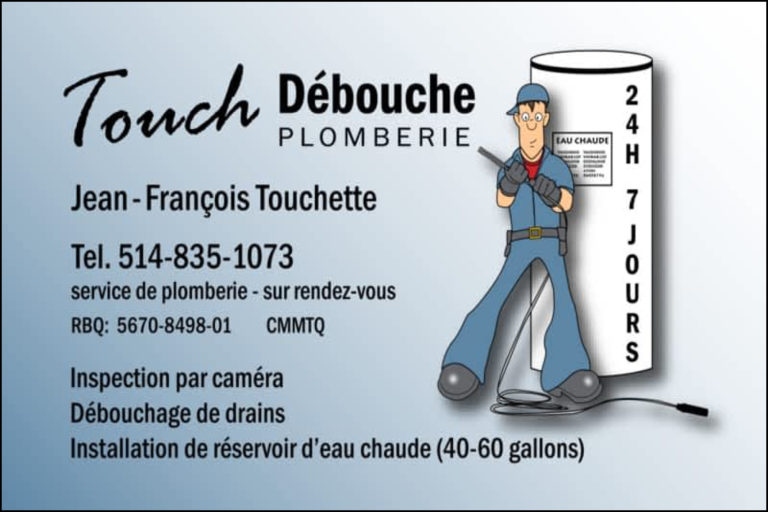 PLOMBERIE TOUCH DÉBOUCHE INC