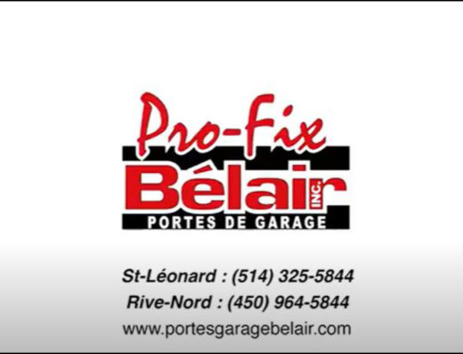 PORTES DE GARAGE PRO-FIX INC