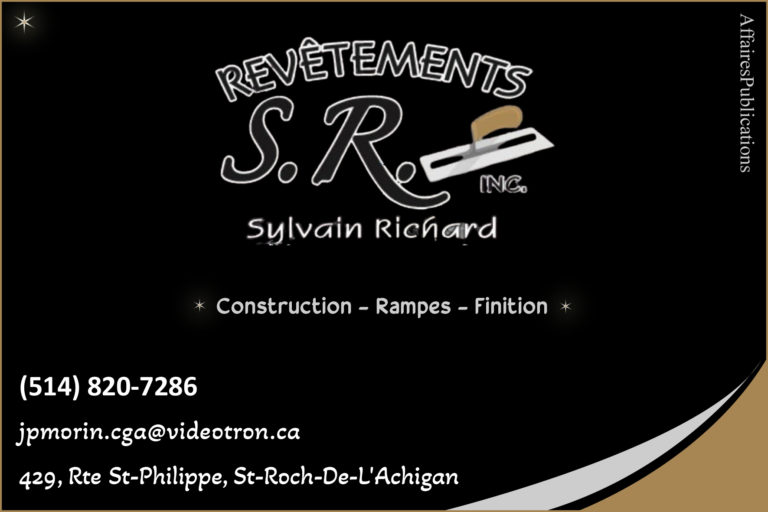 REVÊTEMENTS SR INC