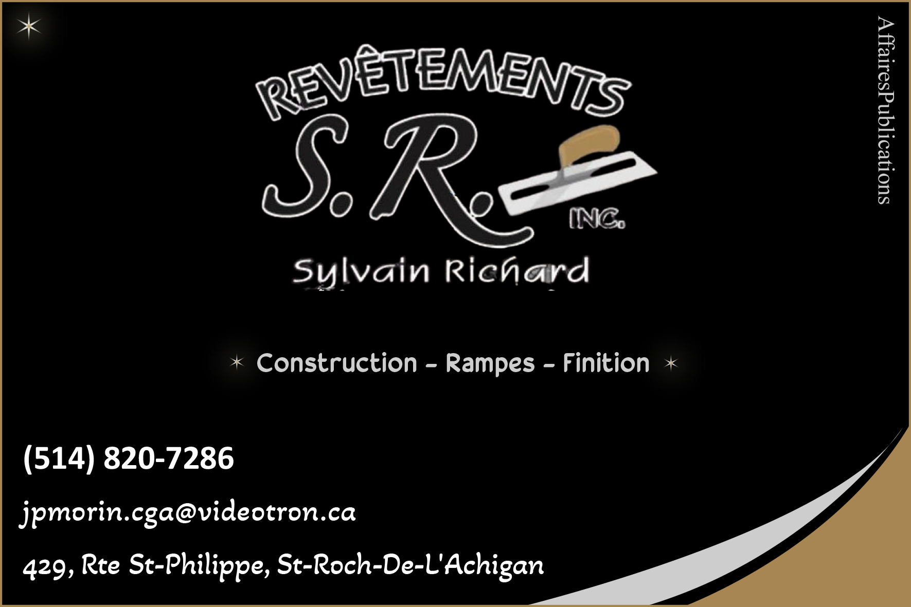 REVÊTEMENTS SR INC