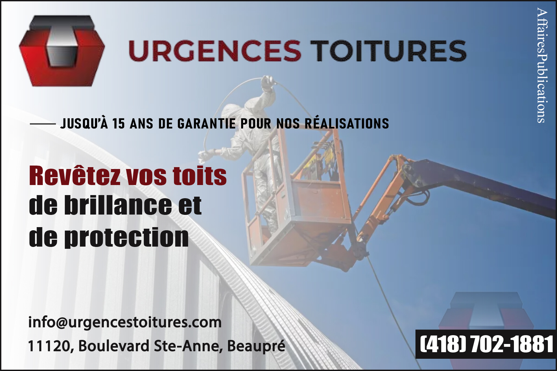 URGENCES TOITURES  9490-4091 QUÉBEC INC