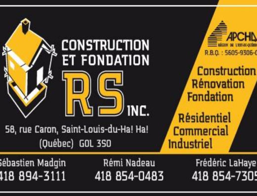 CONSTRUCTION ET FONDATION RS