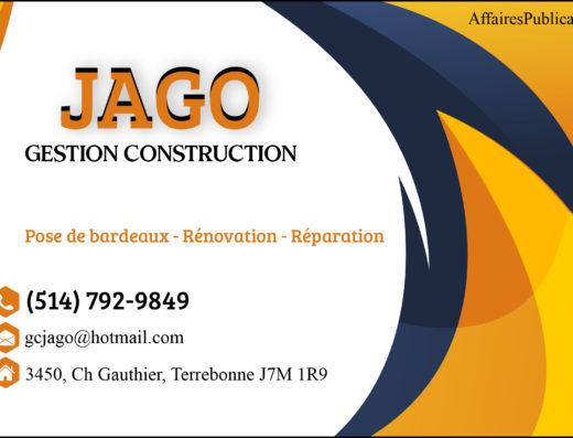 GESTION CONSTRUCTION JAGO INC