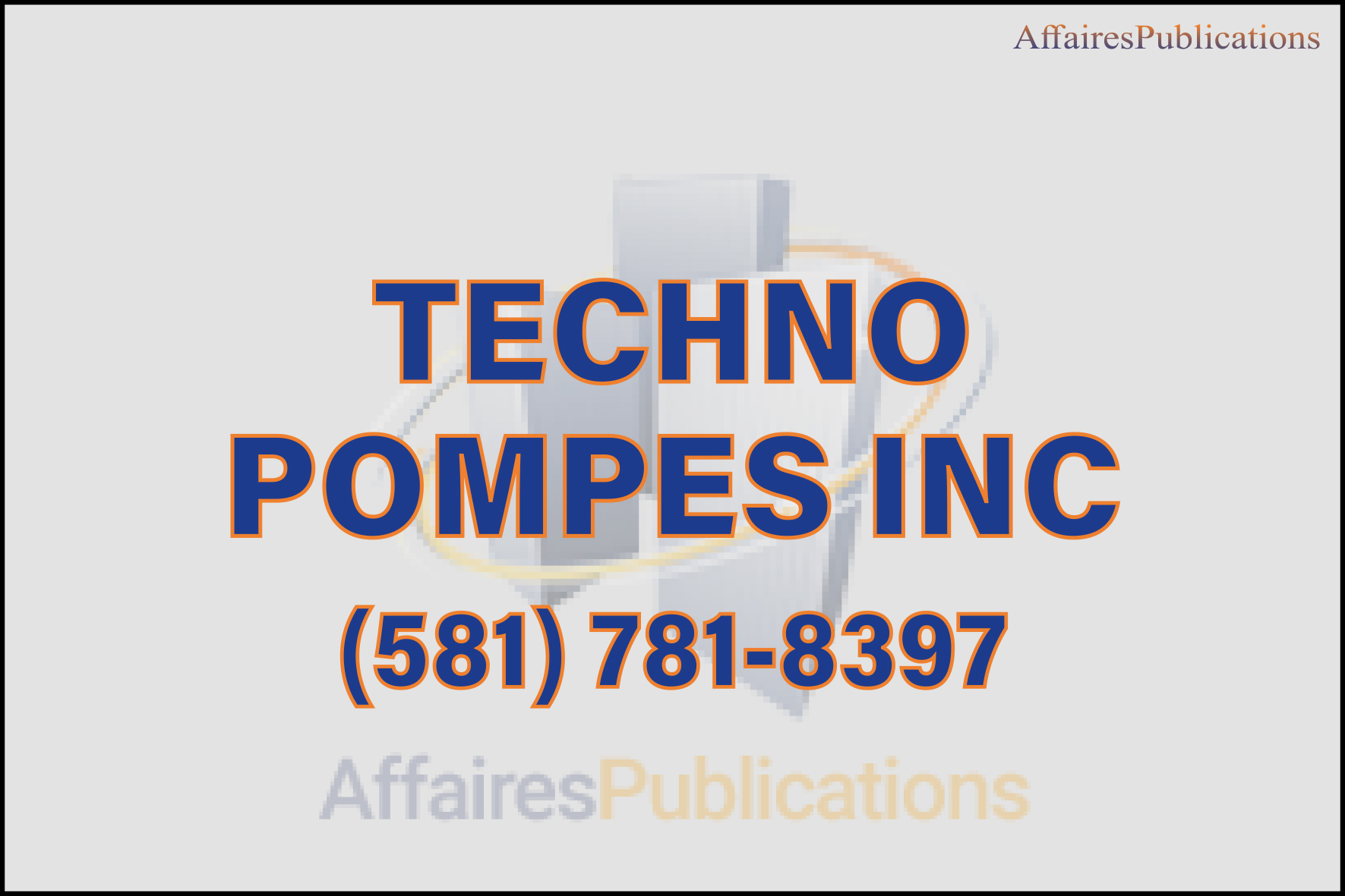 TECHNO POMPES INC