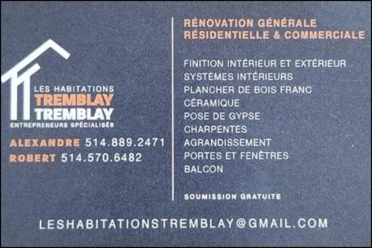 LES HABITATIONS TREMBLAY ET TREMBLAY