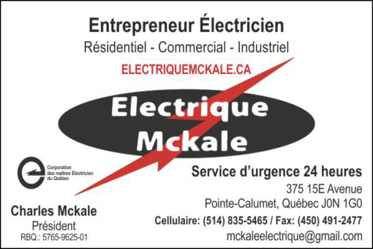 ÉLECTRIQUE MCKALE 9391-2210 QUÉBEC INC