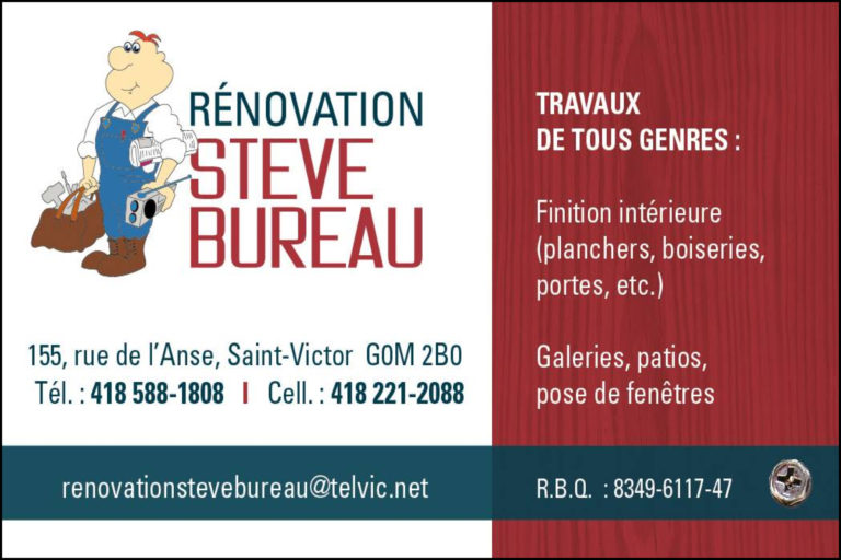 RÉNOVATION STEVE BUREAU <br/> 9283-7772 QUÉBEC INC