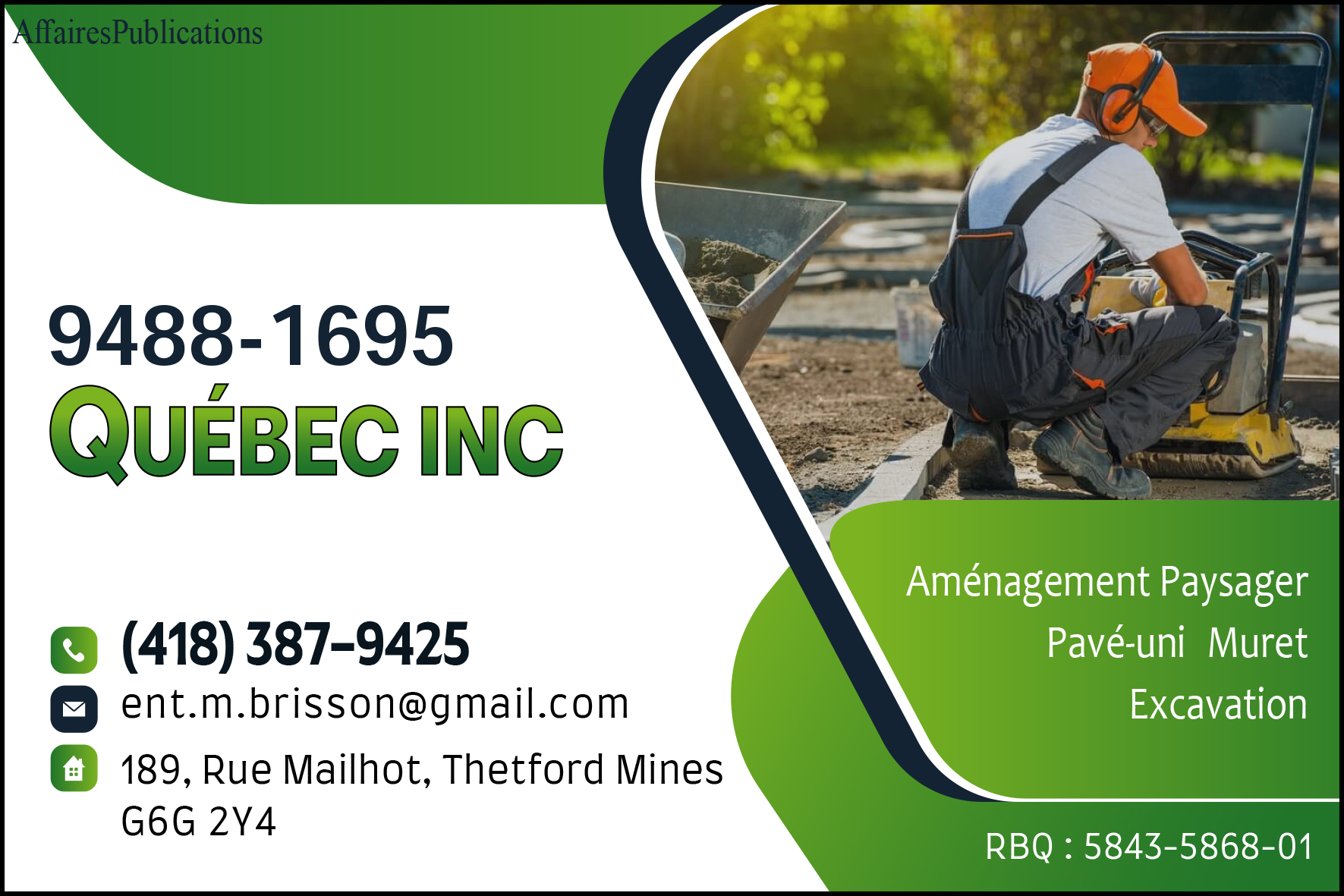 9488-1695 QUÉBEC INC