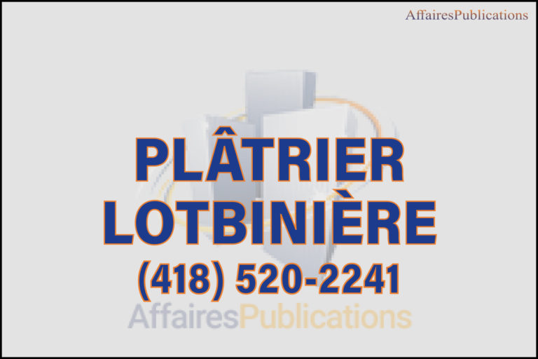 PLÂTRIER LOTBINIÈRE