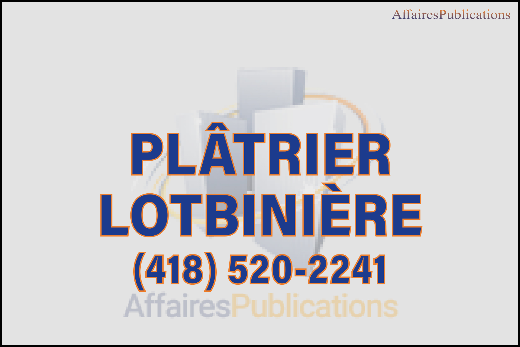 PLÂTRIER LOTBINIÈRE