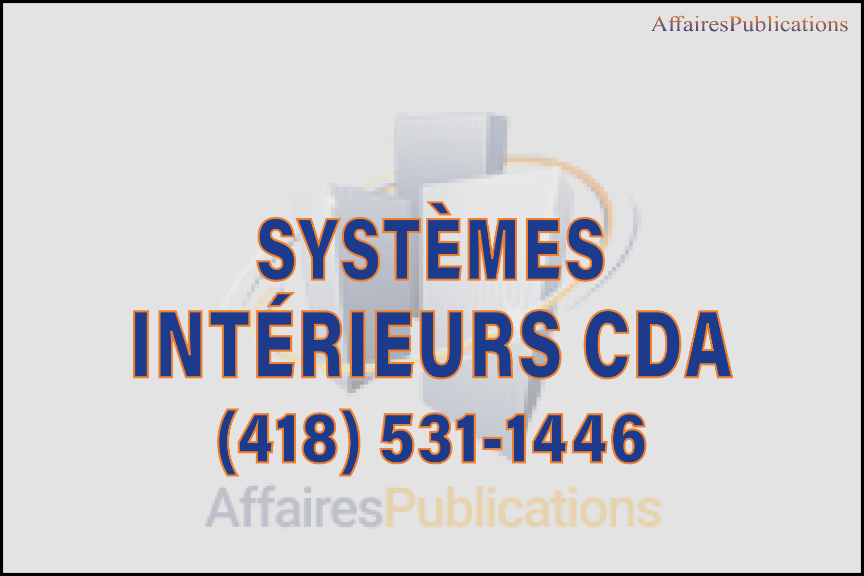 SYSTÈMES INTÉRIEURS CDA