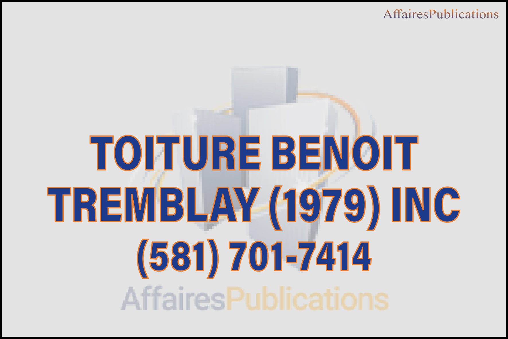 TOITURE BENOIT TREMBLAY (1979) INC